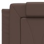 Cabecero de cama acolchado cuero sintético marrón 120 cm de , Cabeceros y pies de cama - Ref: Foro24-374783, Precio: 42,31 €,...