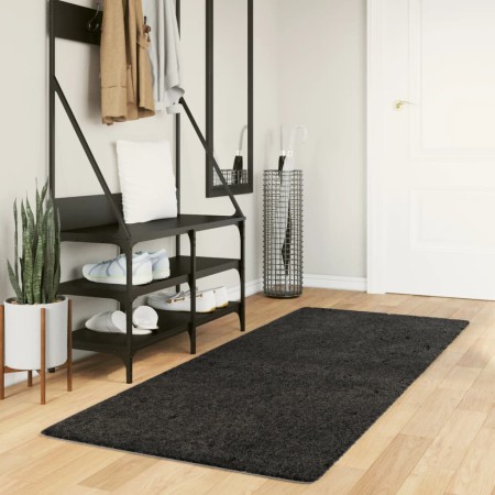 Modern long-haired furry rug PAMPLONA anthracite 80x200 cm by , Rugs - Ref: Foro24-375186, Price: 36,30 €, Discount: %