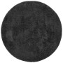 Modern black PAMPLONA furry long-haired rug Ø 80 cm by , Rugs - Ref: Foro24-375199, Price: 24,54 €, Discount: %