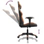 Black and orange synthetic leather massage gaming chair by , Gaming chairs - Ref: Foro24-345429, Price: 124,12 €, Discount: %