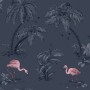 DUTCH WALLCOVERINGS Petrolblaue Flamingo-Tapete von DUTCH WALLCOVERINGS, Bemaltes Papier - Ref: Foro24-426220, Preis: 31,97 €...