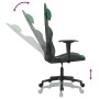 Black and green synthetic leather massage gaming chair by , Gaming chairs - Ref: Foro24-345448, Price: 126,36 €, Discount: %