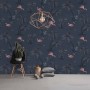 DUTCH WALLCOVERINGS Petrol blue flamingo wallpaper by DUTCH WALLCOVERINGS, Painted paper - Ref: Foro24-426220, Price: 31,99 €...