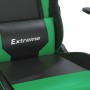 Black and green synthetic leather massage gaming chair by , Gaming chairs - Ref: Foro24-345448, Price: 126,36 €, Discount: %