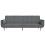 Sofá cama de 2 plazas con dos almohadas tela gris claro de , Sofás - Ref: Foro24-375869, Precio: 263,16 €, Descuento: %