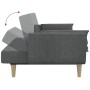 Sofá cama de 2 plazas con dos almohadas tela gris claro de , Sofás - Ref: Foro24-375869, Precio: 263,16 €, Descuento: %