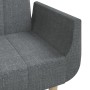 Sofá cama de 2 plazas con dos almohadas tela gris claro de , Sofás - Ref: Foro24-375869, Precio: 263,16 €, Descuento: %