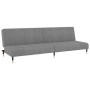 2-Sitzer-Schlafsofa hellgrauer Samt von , Sofas - Ref: Foro24-375874, Preis: 218,99 €, Rabatt: %