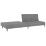 2-Sitzer-Schlafsofa hellgrauer Samt von , Sofas - Ref: Foro24-375874, Preis: 218,99 €, Rabatt: %