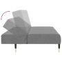 2-Sitzer-Schlafsofa hellgrauer Samt von , Sofas - Ref: Foro24-375874, Preis: 218,99 €, Rabatt: %