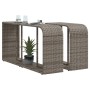 Storage shelves 2 units synthetic rattan gray by , Hangers and shelves - Ref: Foro24-366132, Price: 83,54 €, Discount: %