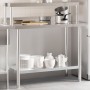 Küchenarbeitstisch mit Edelstahlregal 110x55x120cm von , Wiederherstellung - Ref: Foro24-3208896, Preis: 248,05 €, Rabatt: %