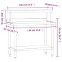 Küchenarbeitstisch mit Edelstahlregal 110x55x120cm von , Wiederherstellung - Ref: Foro24-3208896, Preis: 248,05 €, Rabatt: %