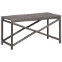 Synthetic rattan garden bench, gray, 80 cm by vidaXL, garden benches - Ref: Foro24-46208, Price: 63,02 €, Discount: %