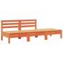 3-seater garden sofa made of solid pine wood in brown wax by , Modular outdoor sofas - Ref: Foro24-838037, Price: 104,45 €, D...