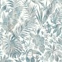 DUTCH WALLCOVERINGS Tapete mit blauen Blättern und Tukanen von DUTCH WALLCOVERINGS, Bemaltes Papier - Ref: Foro24-426237, Pre...