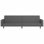 Sofá cama de 2 plazas terciopelo gris oscuro de , Sofás - Ref: Foro24-375938, Precio: 246,17 €, Descuento: %