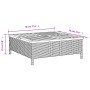 Gartentisch Rattan und Akazienholz beige 70x70x25 cm von , Gartentische - Ref: Foro24-3281631, Preis: 84,31 €, Rabatt: %