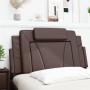 Brown synthetic leather padded bed headboard 100 cm by , Headboards and footboards - Ref: Foro24-374776, Price: 38,28 €, Disc...