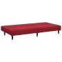 Sofá cama de 2 plazas terciopelo color vino tinto de , Sofás - Ref: Foro24-375931, Precio: 212,71 €, Descuento: %