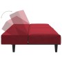 2-Sitzer-Schlafsofa aus Samt in der Farbe Rotwein von , Sofas - Ref: Foro24-375931, Preis: 212,71 €, Rabatt: %