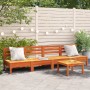 Gartensofas ohne Armlehnen 4 Stk. Kiefernholz massiv wachsbraun von , Modulare Sofas für den Außenbereich - Ref: Foro24-83800...