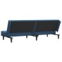 Blue velvet 2-seater sofa bed by , Sofas - Ref: Foro24-375925, Price: 212,60 €, Discount: %