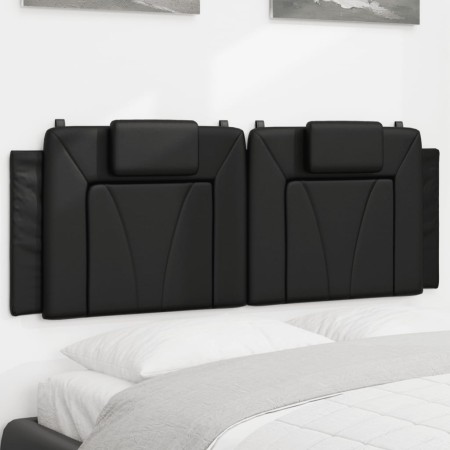 Black synthetic leather padded bed headboard 120 cm by , Headboards and footboards - Ref: Foro24-374781, Price: 47,99 €, Disc...