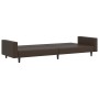 Two-seater brown synthetic leather sofa bed by , Sofas - Ref: Foro24-375952, Price: 245,99 €, Discount: %