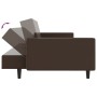 Two-seater brown synthetic leather sofa bed by , Sofas - Ref: Foro24-375952, Price: 245,99 €, Discount: %