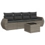 Set Gartensofas mit Kissen 5 Stück synthetisches Rattangrau von , Gartensets - Ref: Foro24-3253427, Preis: 368,55 €, Rabatt: %