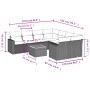 9-teiliges Gartensofa-Set mit beigen synthetischen Rattankissen von , Gartensets - Ref: Foro24-3224049, Preis: 687,05 €, Raba...