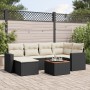 7-piece garden dining set with black synthetic rattan cushions by , Modular outdoor sofas - Ref: Foro24-3224222, Price: 424,8...