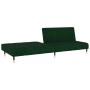 Dark green velvet 2-seater sofa bed by , Sofas - Ref: Foro24-375876, Price: 235,70 €, Discount: %