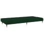 Dark green velvet 2-seater sofa bed by , Sofas - Ref: Foro24-375876, Price: 235,70 €, Discount: %