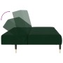 Dark green velvet 2-seater sofa bed by , Sofas - Ref: Foro24-375876, Price: 235,70 €, Discount: %