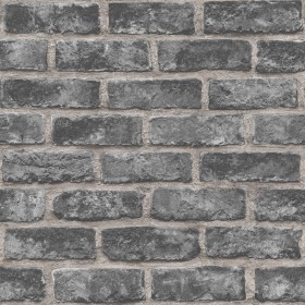 DUTCH WALLCOVERINGS Black brick wallpaper by DUTCH WALLCOVERINGS, Painted paper - Ref: Foro24-426226, Price: 30,99 €, Discoun...