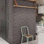 DUTCH WALLCOVERINGS Black brick wallpaper by DUTCH WALLCOVERINGS, Painted paper - Ref: Foro24-426226, Price: 30,52 €, Discoun...