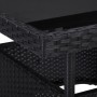 Garden furniture 5 pieces synthetic rattan and black glass by vidaXL, Garden sets - Ref: Foro24-46175, Price: 224,26 €, Disco...