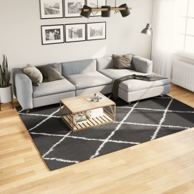 Modern long pile rug PAMPLONA in black and cream 200x280cm by , Rugs - Ref: Foro24-375415, Price: 108,99 €, Discount: %