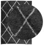 Modern long pile rug PAMPLONA in black and cream 200x280cm by , Rugs - Ref: Foro24-375415, Price: 105,39 €, Discount: %