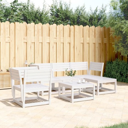 5-piece garden sofa set made of solid white pine wood by , Garden sets - Ref: Foro24-3216916, Price: 466,78 €, Discount: %