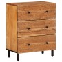 Set of 3 solid acacia wood auxiliary cabinets measuring 60x33x75 cm each. by , Sideboards - Ref: Foro24-3206286, Price: 447,9...