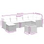 Set Gartensofas mit beigen Kissen 8 Stück PE Rattan von , Gartensets - Ref: Foro24-3265321, Preis: 597,64 €, Rabatt: %