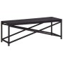 Black synthetic rattan garden bench 120 cm by vidaXL, garden benches - Ref: Foro24-46210, Price: 62,90 €, Discount: %