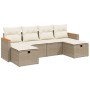 Garden sofa set with 6-piece synthetic rattan beige cushions by , Garden sets - Ref: Foro24-3265342, Price: 459,69 €, Discoun...