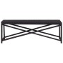 Black synthetic rattan garden bench 120 cm by vidaXL, garden benches - Ref: Foro24-46210, Price: 62,90 €, Discount: %