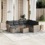 Set mit 8 Gartensofas und Kissen synthetisches Rattangrau von , Gartensets - Ref: Foro24-3265337, Preis: 495,27 €, Rabatt: %