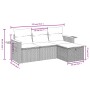 Set Gartensofas mit beigen Kissen Mix 4 Stück PE Rattan von , Gartensets - Ref: Foro24-3265490, Preis: 289,07 €, Rabatt: %