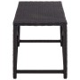 Black synthetic rattan garden bench 120 cm by vidaXL, garden benches - Ref: Foro24-46210, Price: 62,90 €, Discount: %